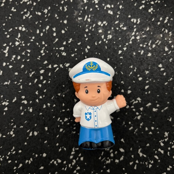 Fisher-Price Other - Fisher Price Little People Boat Ship Captain Harbor Sail Fishing Swimming Yacht